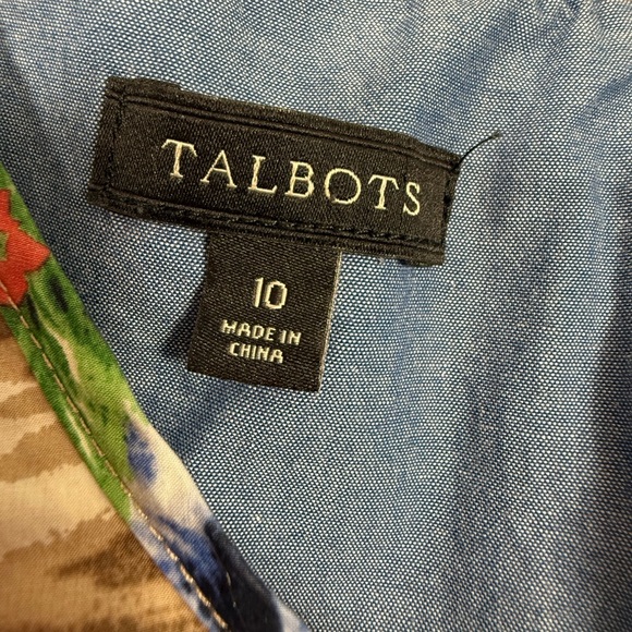 Talbots Hawaiian tropical island sheath dress size 10 - Picture 9 of 10